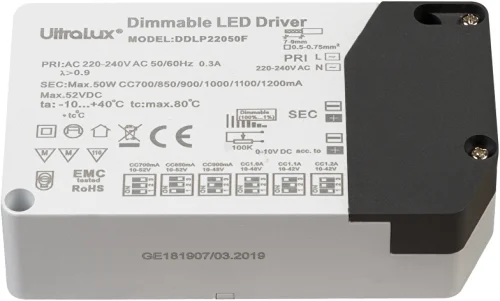 ULTRALUX DIMBART DRIVDON 700-1200mA