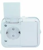 ABB JUSSI VÄGGUTTAG 2VÄGS IP55