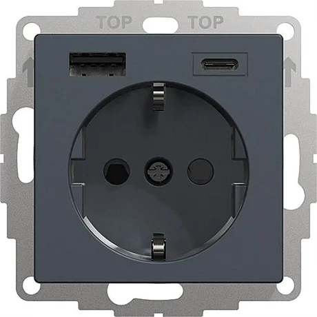 1-VÄGS UTTAG MED USB A OCH C - EXXACT