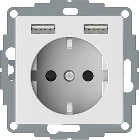 1-VÄGS UTTAG MED 2XUSB - EXXACT