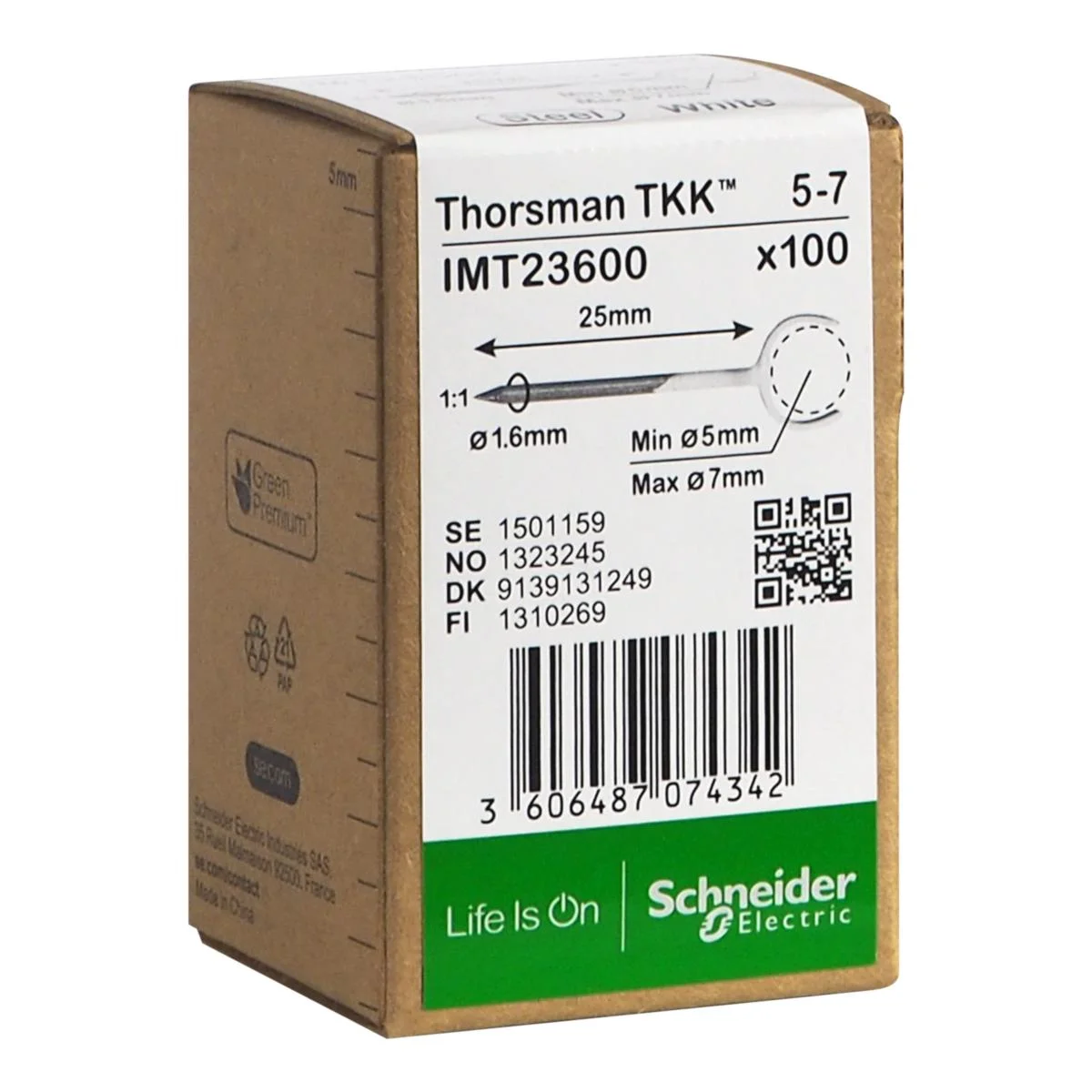 SPIKKLAMMER TKK 25MM